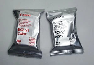 Canon BCI-21 cartuccia inchiostro nero e tricolore combinazione originale sigillata - Foto 1 di 2