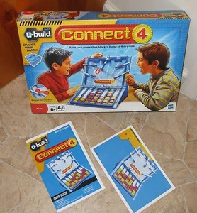 CONNECT 4 FOUR U-Build Game with Bumpers - Hasbro 2010, Boy/Girl, 6+ yrs - Picture 1 of 4