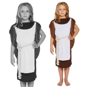 Viking Saxon Girl Fancy Dress Costume World Book Day To Fit Child Age 4-12 Years - Picture 1 of 4