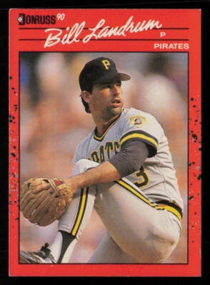 Bill Landrum 1990 Donruss #668 Pittsburgh Pirates Baseball Card - Image 1 of 2