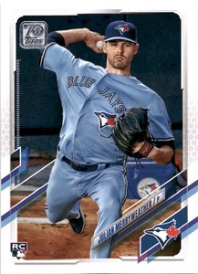 2021 Topps #581 Julian Merryweather  Toronto Blue Jays Rookie