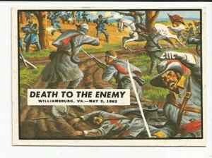1962 Topps Civil War News #18 Death to the Enemy - Virginia, 1862 - EX - Picture 1 of 2