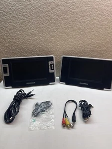 Sylvania SDVD8730, 7" Dual Screen Portable DVD Player Include Kart Kit Parts*** - Picture 1 of 12