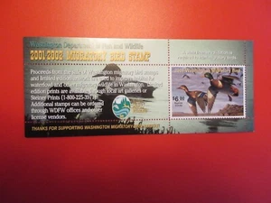 Neuwertig NH 2001 Washington State Duck Stempel SS - Bild 1 von 1