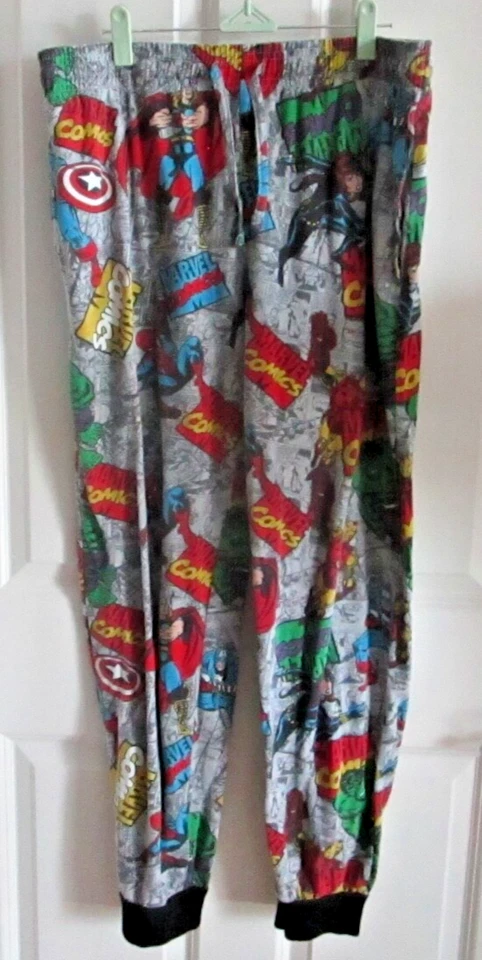 Pantalones de chándal para dormir de salón 34x30 grandes de Marvel Comics de Marvel para hombre Foto 1 de 4