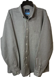 Stafford Hemd Herren XXLT Tall 18-18,5 38/39 CoolMax Hahnentritt Knopfleiste LS - Bild 1 von 10