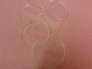 50 Laser Cut 2, 3 or 5mm Clear Acrylic Circles Discs War Games Workshop Bases  - Picture 1 of 1