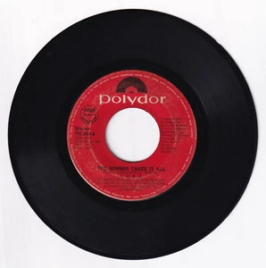 Philippines ABBA The Winner Takes It All / Elaine 45 rpm Vinyl Record - Picture 1 of 4