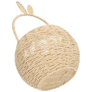 Flower Basket Rustic Woven Basket Woven Candy Basket Woven Basket With Handle - Picture 1 of 12