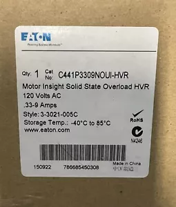 EATON MARTELLO TAGLIERINA C441P3309N0UI HVR C441 Relè sovraccarico vista motore33021005C - Foto 1 di 3