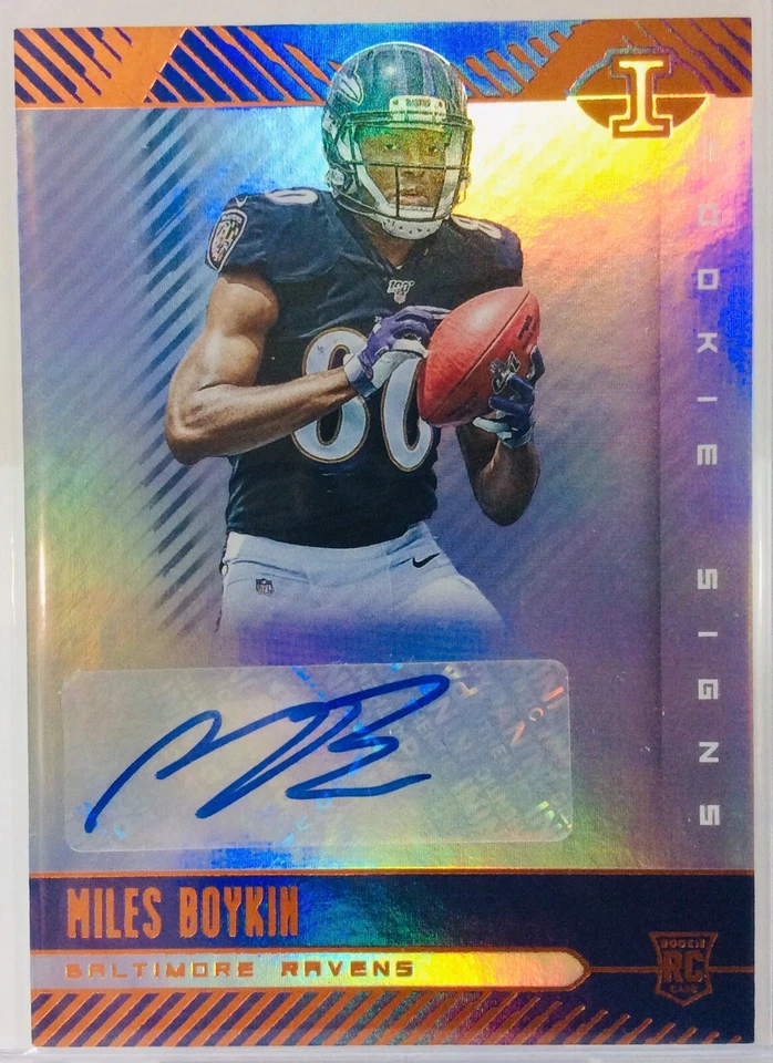 2019 Panini ILLUSIONS Football #RS-MIB MILES BOYKIN (RC) Rookie Signs Auto - Image 1 of 4