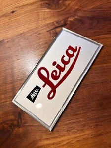 RARE 1950s Vintage Leica Glass plated Dealer stand Leitz Leather Backed - Picture 1 of 3