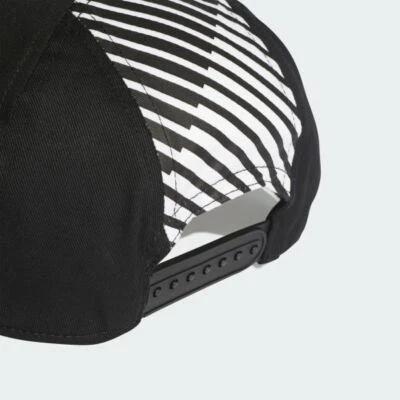 Nuevo Adidas Hombres/Juniors Logo Gorra Unisex Logo Negro/Blanco Hombre-Niños GRÁFICO  Foto 1 de 4