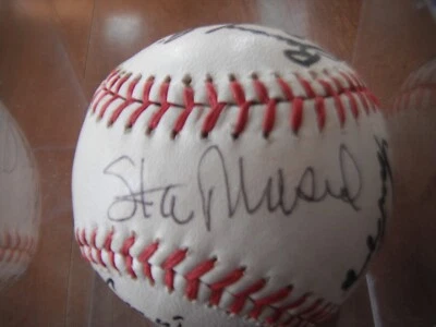 St Louis Cardinals Baseball Old Timers nine autographs including Stan Musial - Image 1 of 4
