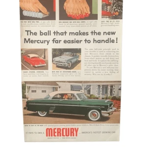 Vintage 1954 Mercury Ball Makes It Easier Ad Advertisement - Picture 1 of 4
