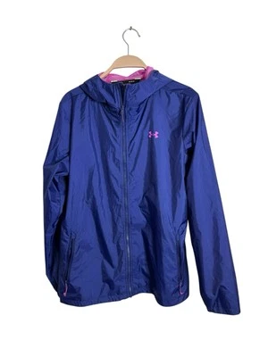 Under Armour Forefront Rain Jacket Womens Purple Large 1321443 - Image 1 of 3