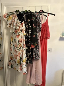 Mixed Summer Bundle Of Dresses And One Playsuit Size 14 And Large - Picture 1 of 10