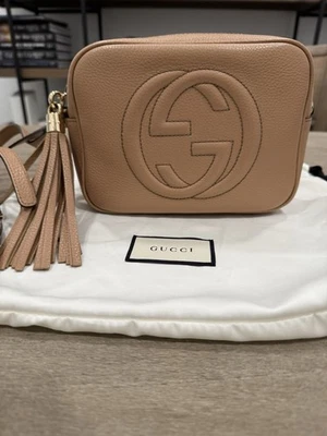 Gucci Soho Disco Crossbody Bag Leather Small Beige - Image 1 of 4
