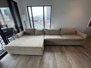 Harris 144" Double Wide Chaise Sectional Sofa (exact dimensions in description) - Picture 1 of 6