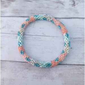 Vintage Armband Pastelltöne Perlen - Bild 1 von 5