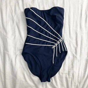 GOTTEX Designer navy and white one-piece swimsuit! - Picture 1 of 3