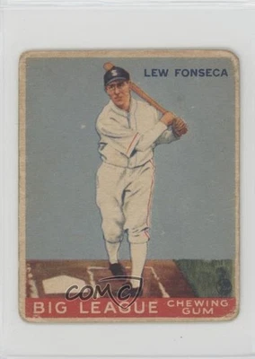 1933 Goudey Big League Chewing Gum R319 Lew Fonseca #43 Rookie RC - Image 1 of 2