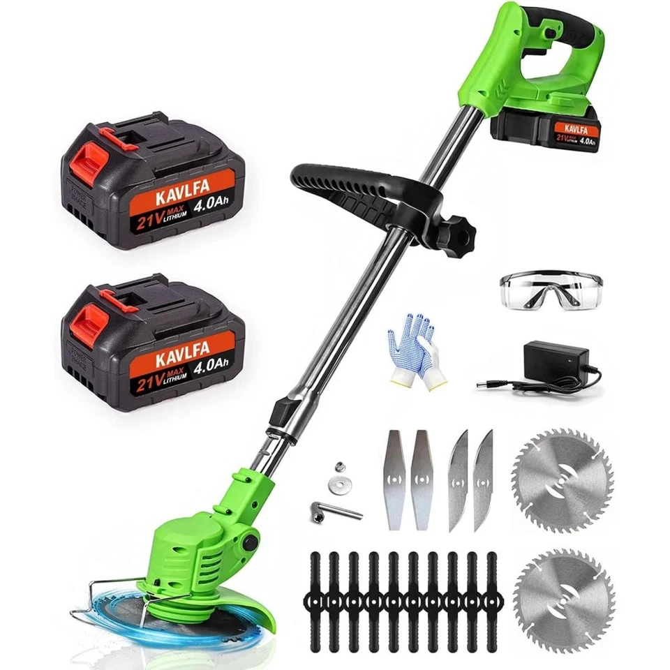 Electric Weed Wacker Cordless, 21V Weed Cordless Eater, 4 in 1 Lightweight Strin - Изображение 1 из 4