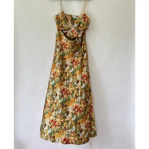 Reformation Womens Poppies Silk Dress Sojourn Multicolor Size 10 NWT - Picture 1 of 7