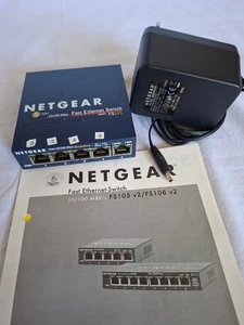 Netgear FS105 v2, 5 Port Switch, 10/100 Mbps - Bild 1 von 7