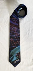 Vintage 1994 Ralph Marlin Polyester Star Trek Necktie Tie - Picture 1 of 5