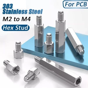 Male Female Thread Hex Studs Stainless Steel PCB Standoff Spacer Threaded Pillar - Picture 1 of 85