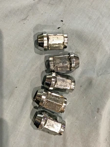 CORVETTE C4 CHEVROLET  5 CHROME LUG NUTS - Picture 1 of 6