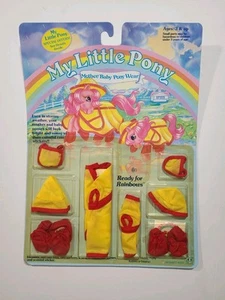 MY LITTLE PONY MOTHER/BABY PONY WEAR, "READY FOR RAINBOWS" FACTORY SEALED 1985 - Bild 1 von 5