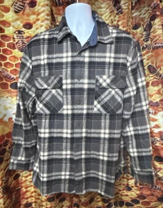 JACH'S Herren XL schweres Langarm Flanell Hemd mit Knopfleiste hellbraun - Bild 1 von 7