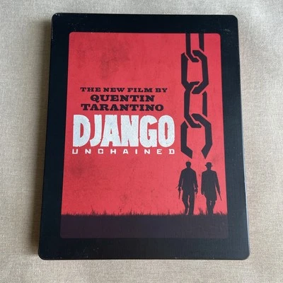 Django Unchained (Blu-ray DVD 3-Disc Steelbook 2012) Quentin Tarantino Jamie Fox - Image 1 of 4