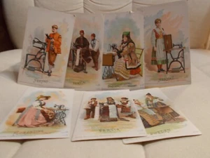 1892 Singer Manufacturing Co. Handel Nähkarten Lot 7 Servien Schweden Ungarn - Bild 1 von 2