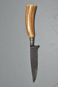 Antikes Jagdmesser Jagdnicker Trachtenmesser Solingen Horngriff 19cm Gesamt/g3 - Picture 1 of 6