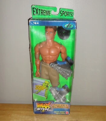 Figura de acción Max Steel Rocket Blading 11" 2000 Mattel *NUEVO EN CAJA* Y2K Foto 1 de 4