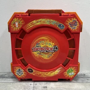 Beyblade Metal Fusion Stadium Folding Travel Battle Arena Carrying Case Orange - Picture 1 of 3