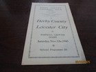 DERBY COUNTY  v  LEICESTER  CITY  1943/4   NOVEMBER 13th  *RARE WAR-TIME ISSUE*