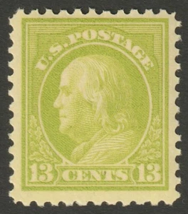 Scott #513 Good MNHOG 1917-19 13c Apple Grn Perf 11 Flat Plate Unwmk MSP20-64 - Picture 1 of 2