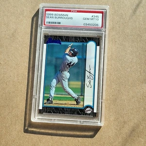 Bowman #345 1999 Sean Burroughs novato de radiocontrol San Diego Padres PSA GEMA COMO NUEVO 10 - Imagen 1 de 2