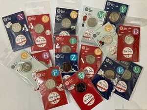 2018 10p ALPHABET COINS A-Z Royal Mint CARDED SEALED - CHOOSE YOUR COINS + ALBUM - Picture 1 of 53