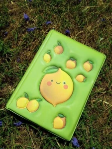 A4 Squishy Lemon Notebook Kawaii Journal 200 Pages Lined Pastel Gift Cute - Picture 1 of 5