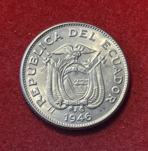 Ecuador Sucre 1946 Nickel Coin KM#78.2 T5810 - Picture 1 of 2