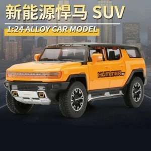 1:24 Hummer EV SUV Model Sport Car Diecast Vehicle Sounds Lights Kids Gift Toys - Picture 1 of 22