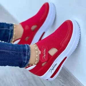 Zapatillas De Deporte Para Mujer Sandalias Tenis Zapatos De Plataforma Agujeros - Imagen 1 de 16