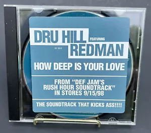 DRU HILL w/ REDMAN How deep is your love EDIT & INSTRUMENTAL PROMO DJ CD single - Picture 1 of 5