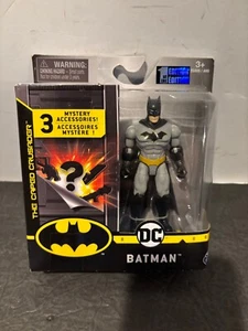 DC Batman By Spin Master Black Emblem Gray Suit 1st Edition 4" Action Figure New - Picture 1 of 4