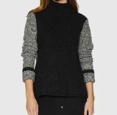 NEW $262 Kensie Women Black Long-Sleeve Knit Pullover Sweater Sweatshirt Size XS - Image 1 of 4